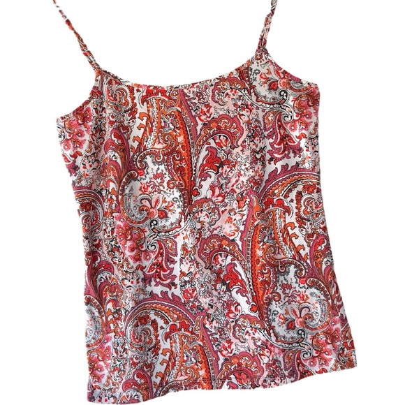 LOFT | NWOT PAISLEY PRINT CAMI COTTON TOP | SIZE: SMALL - Picture 4 of 6
